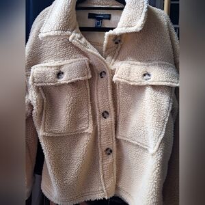 Forever 21 Sherpa Jacket XS EUC